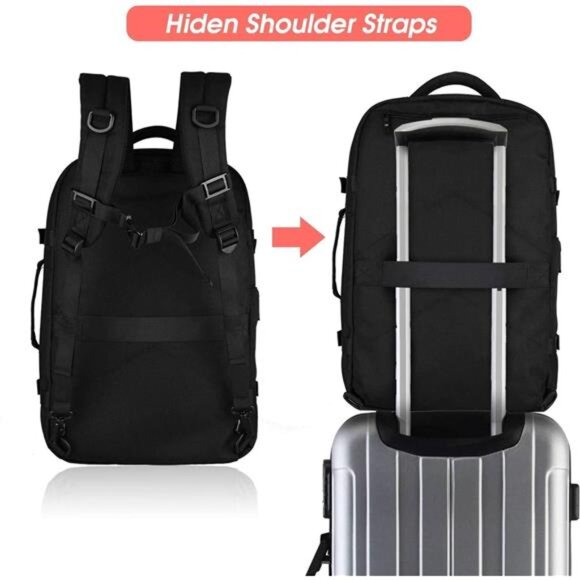 Hafmall 18x14x8 Travel Backpack for Women Men Large Carry On  Travel Backpack for Women Men Laptop Backpack Flight Approved Luggage